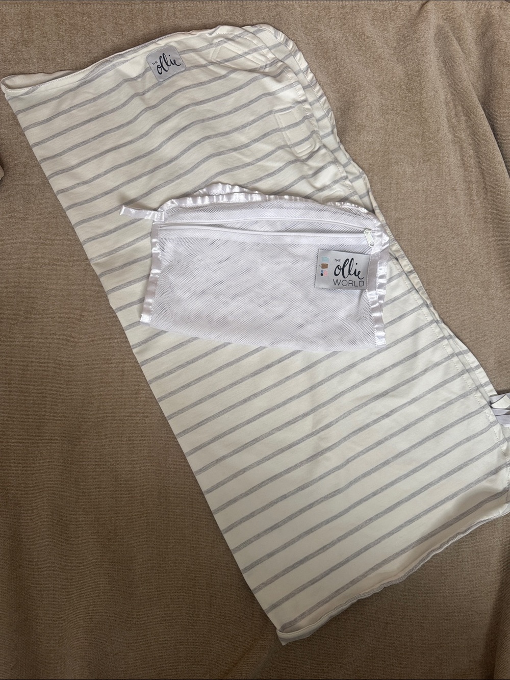 Gray Stripe Ollie Wrap Swaddle
